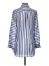 Chico's 100% Lyocell Stripes Blue 3/4 Sleeve Button-Down Shirt Size S - photo 2