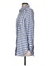 Chico's 100% Lyocell Stripes Blue 3/4 Sleeve Button-Down Shirt Size S - photo 5