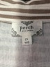 Perch by Blu Pepper Stripes Brown Short Sleeve Blouse Size 1X - photo 7