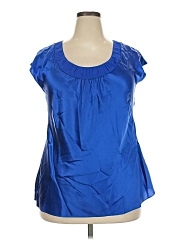 Alfani Short Sleeve Silk Top (view 1)