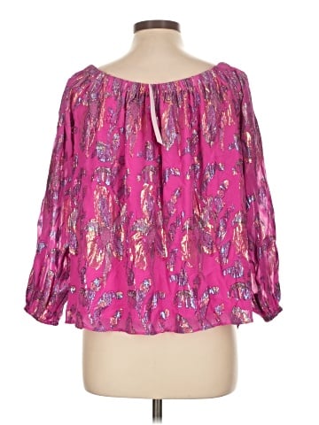 Lilly Pulitzer 3/4 Sleeve Silk Top (view 2)