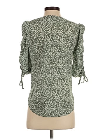 Veronica Beard 3/4 Sleeve Silk Top (view 2)