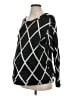 NOM Argyle Black Pullover Sweater Size S - photo 1