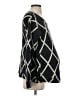 NOM Argyle Black Pullover Sweater Size S - photo 4