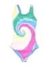 Lands' End Tie-dye Pink Blue One Piece Swimsuit Size 12 - photo 1