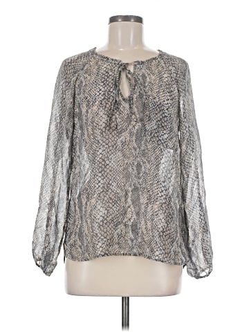 Ella Moss Long Sleeve Silk Top (view 1)