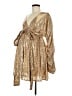PrettyLittleThing 100% Polyester Gold Cocktail Dress Size 6 - photo 1