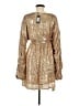 PrettyLittleThing 100% Polyester Gold Cocktail Dress Size 6 - photo 2