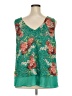 Torrid 100% Polyester Green Sleeveless Blouse Size 3X Plus (3) - photo 2
