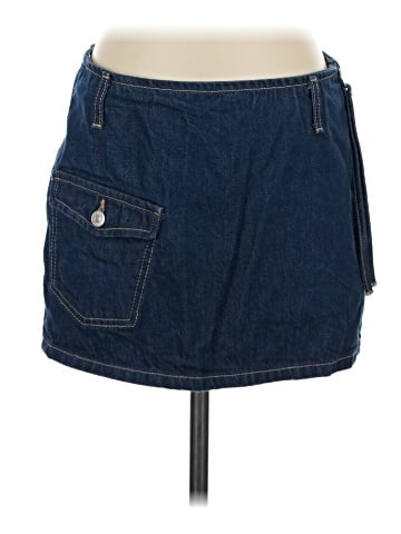 Zara Denim Skirt (view 1)