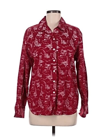 Karen Scott Sport Long Sleeve Button-Down Shirt (view 1)