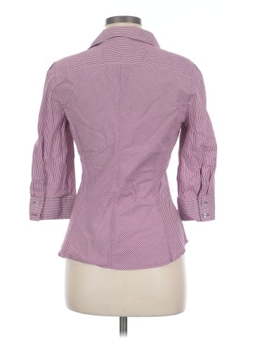 Express Design Studio 3/4 Sleeve Button-Down Shirt (view 2)