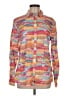 J. McLaughlin Print Orange Long Sleeve Button-Down Shirt Size M - photo 1
