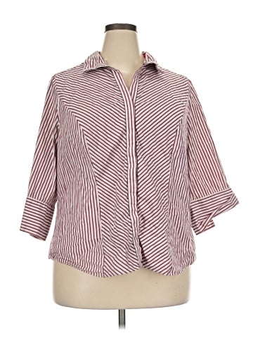 Lane Bryant 3/4 Sleeve Button-Down Shirt (view 1)