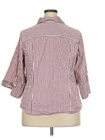 Lane Bryant 3/4 Sleeve Button-Down Shirt (view 2)