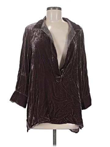 Sundance 3/4 Sleeve Silk Top (view 1)