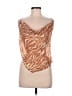 Camila Coelho 100% Polyester Brown Sleeveless Top Size M - photo 1