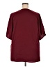 Unbranded 100% Polyester Burgundy Short Sleeve Blouse Size 2X - photo 2