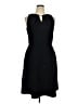 Donna Ricco Solid Black Cocktail Dress Size 14 - photo 1