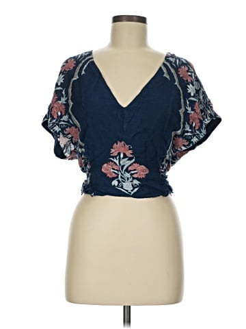 Free People Short Sleeve Blouse (view 1)