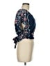 Free People Blue Short Sleeve Blouse Size M - photo 4