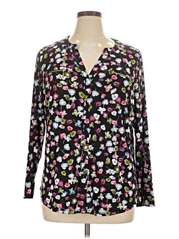 INC International Concepts Long Sleeve Blouse (view 1)