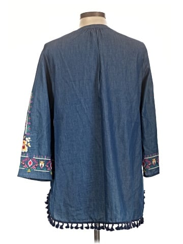 Calessa 3/4 Sleeve Blouse (view 2)