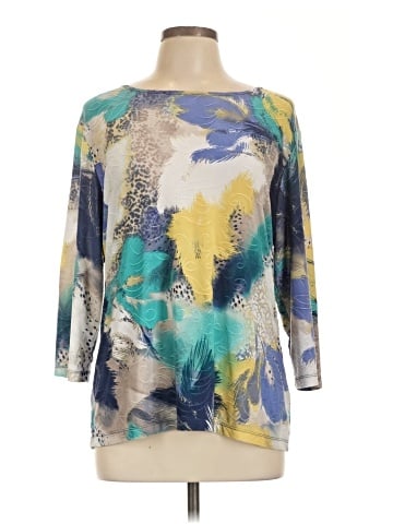 JM Collection 3/4 Sleeve Blouse (view 1)