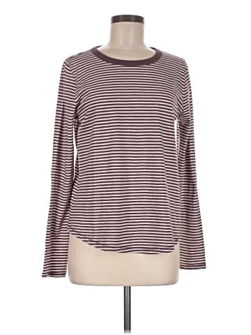 Madewell Whisper Cotton Crewneck Long-Sleeve in Yoshi Stripe (view 1)
