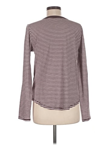 Madewell Whisper Cotton Crewneck Long-Sleeve in Yoshi Stripe (view 2)