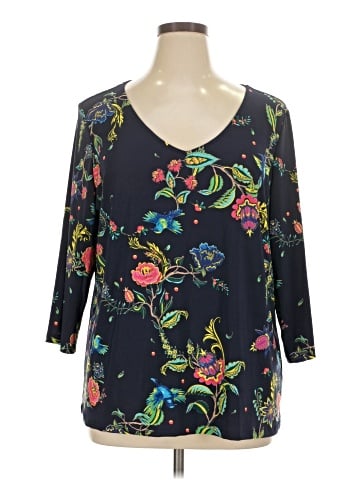 Attitudes by Renee 3/4 Sleeve T-Shirt (view 1)