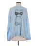 Topshop Blue Pullover Sweater Size 4 - photo 1