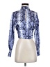 Topshop Blue Long Sleeve Blouse Size 4 - photo 1