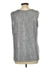 Susan Graver Metallic Silver Sleeveless Top Size L - photo 2