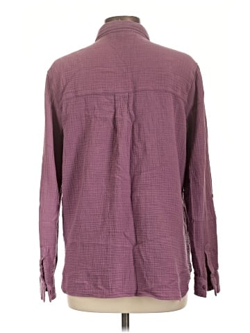 Anne Klein Long Sleeve Button-Down Shirt (view 2)