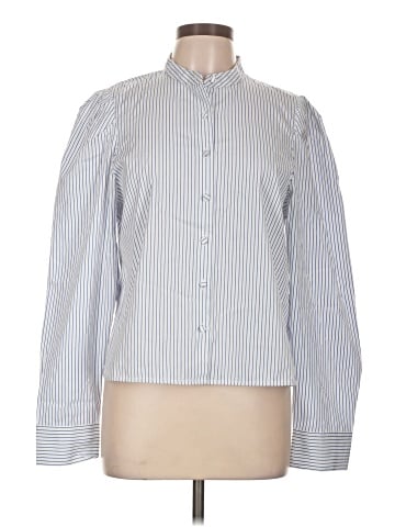 Madewell Puff-Sleeve Button-Up Shirt in Poplin (view 1)