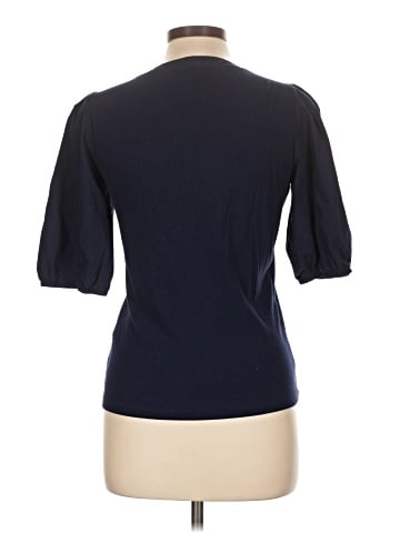 Madewell Puff-Sleeve Henley Knit Top (view 2)