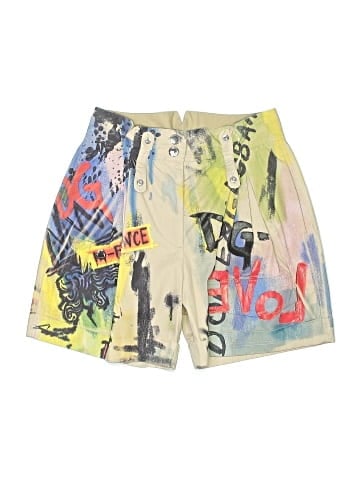 Dolce & Gabbana Multicolor Graffiti-Print Bermuda Shorts (view 1)