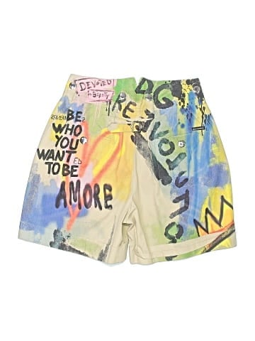 Dolce & Gabbana Multicolor Graffiti-Print Bermuda Shorts (view 2)