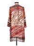 Zara Basic 100% Polyester Paisley Orange Casual Dress Size XS - photo 2