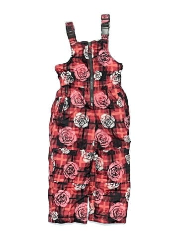 Pink Platinum Snow Pants With Bib (view 1)