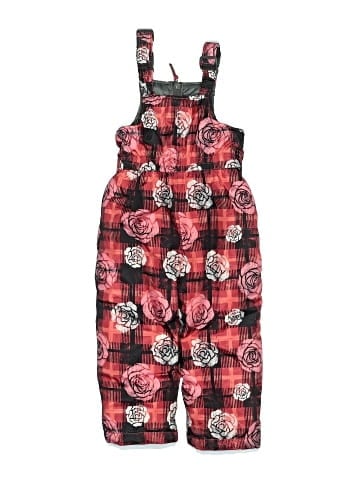 Pink Platinum Snow Pants With Bib (view 2)
