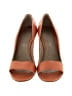 Jil Sander 100% Leather Color Block Orange Heels Size EU 38 - photo 2