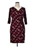 Robbie Bee Argyle Purple Casual Dress Size XL (petite) - photo 1