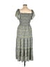 Max Studio 100% Polyester Paisley Blue Casual Dress Size L - photo 2