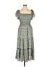 Max Studio 100% Polyester Paisley Blue Casual Dress Size L - photo 1