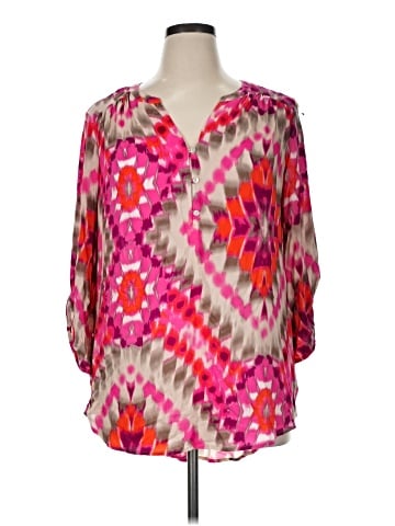 Como 3/4 Sleeve Blouse (view 1)