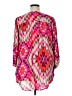 Como 100% Rayon Pink 3/4 Sleeve Blouse Size 1X - photo 2