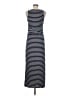 Pink Blush Stripes Blue Gray Casual Dress Size M - photo 2