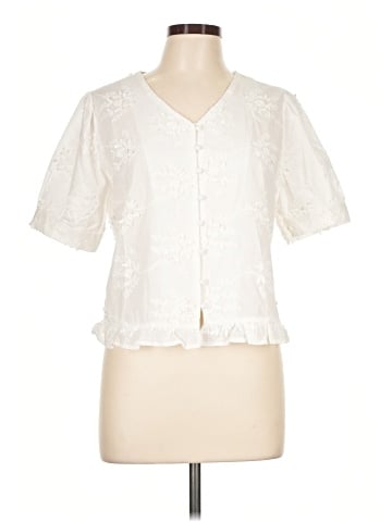 Forgotten Grace Short Sleeve Blouse (view 1)